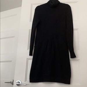 J.Crew Black sweater dress with POCKETS!